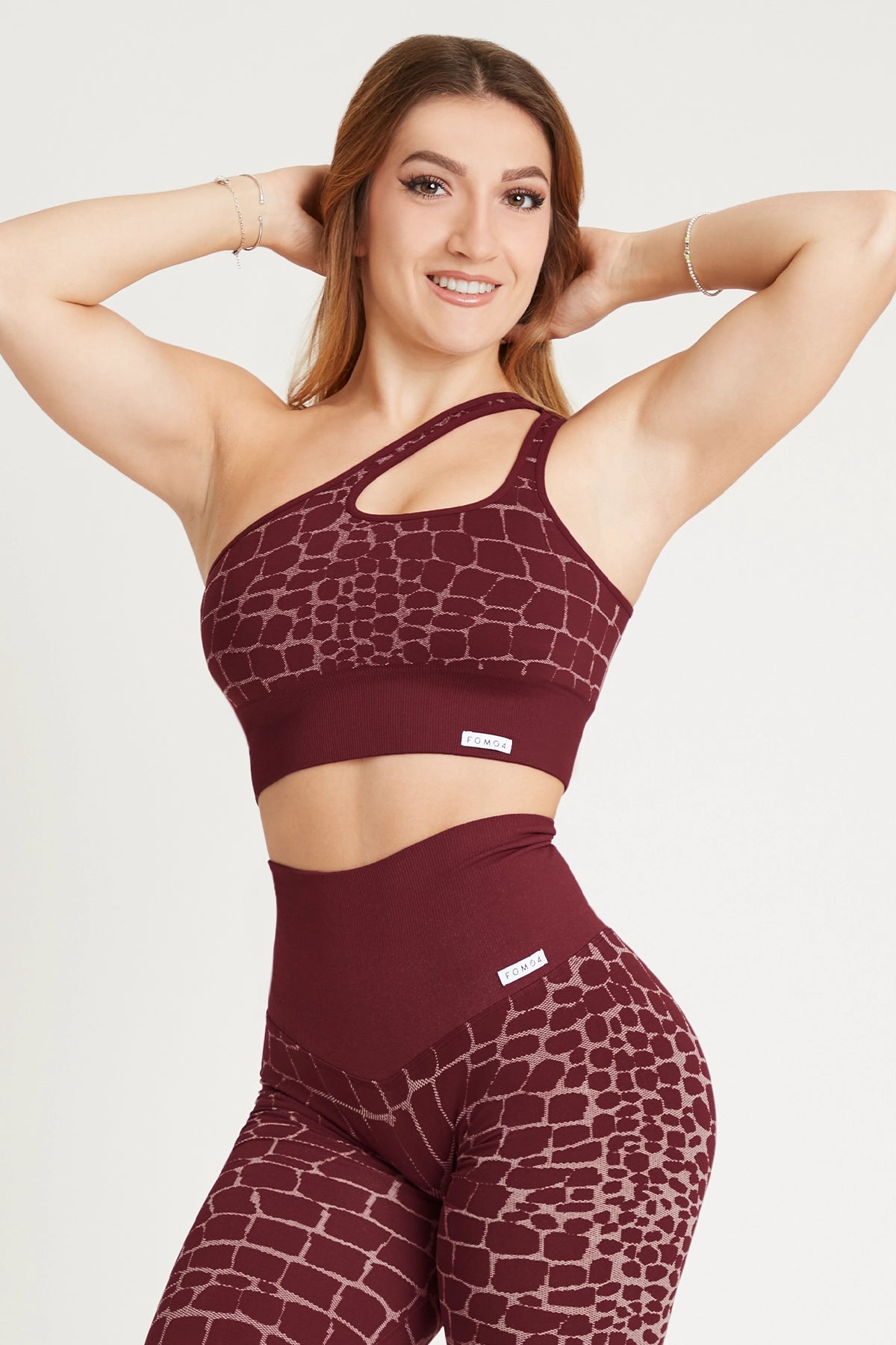 Top sportivo monospalla Cocco Merlot - FGM04 - Maglie e Top - fgm04