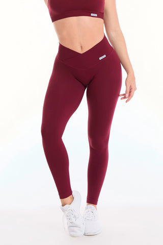 Leggings Push Up Venere Merlot - FGM04 - LEGGINGS ANTICELLULITE - fgm04
