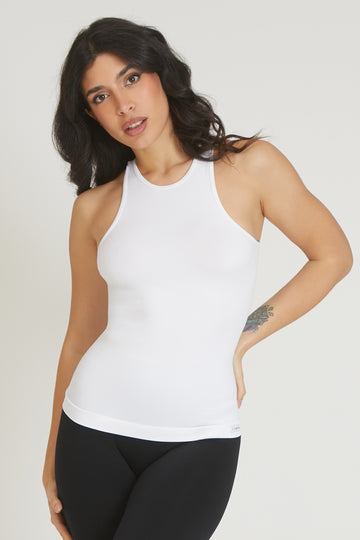 Canotta sportiva donna con tecnologia FIR Americana Fgm04 Bianco - FGM04 - Maglie e Top - fgm04