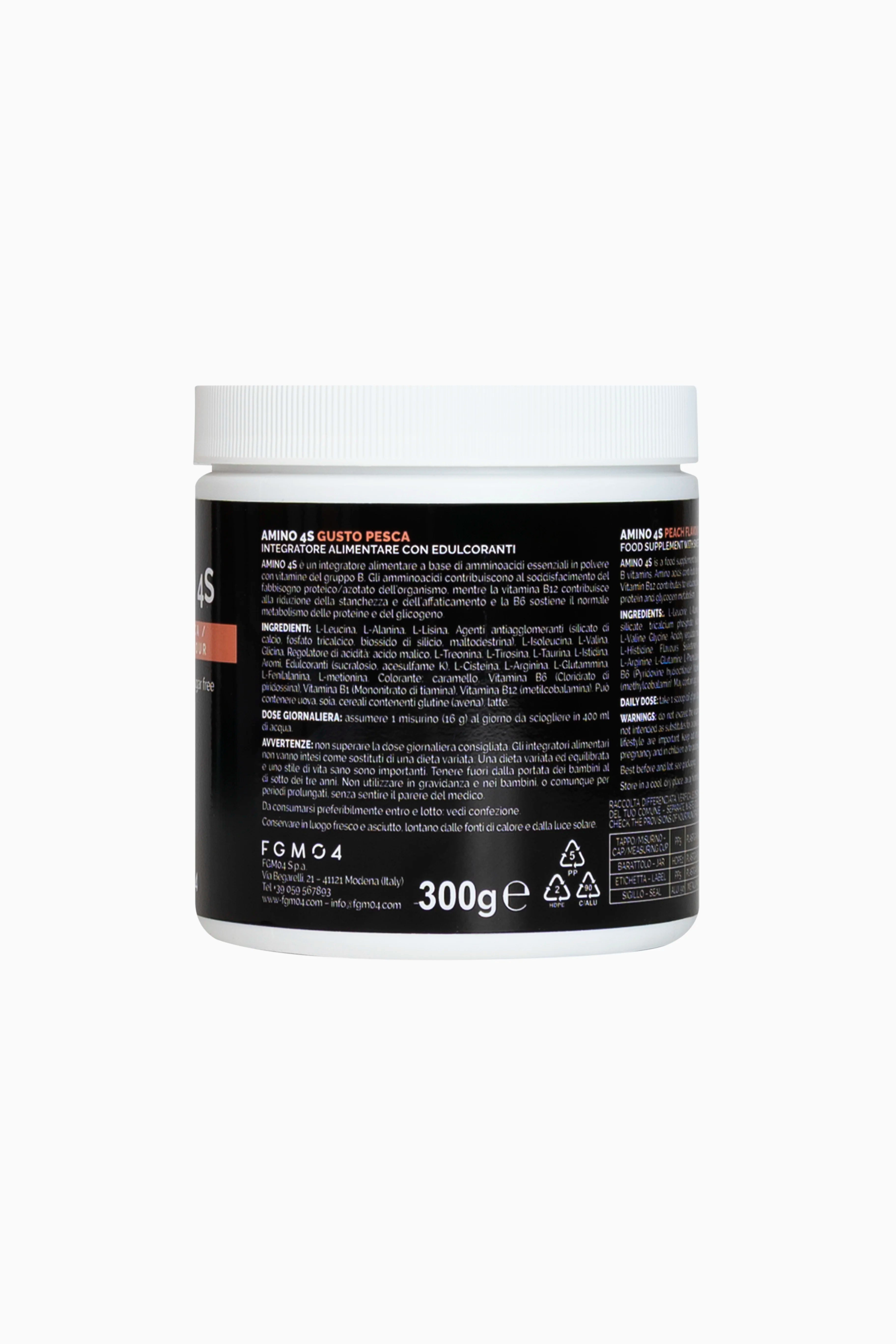 Amino 4S Gusto Pesca 300g - FGM04 - INTEGRATORI - fgm04