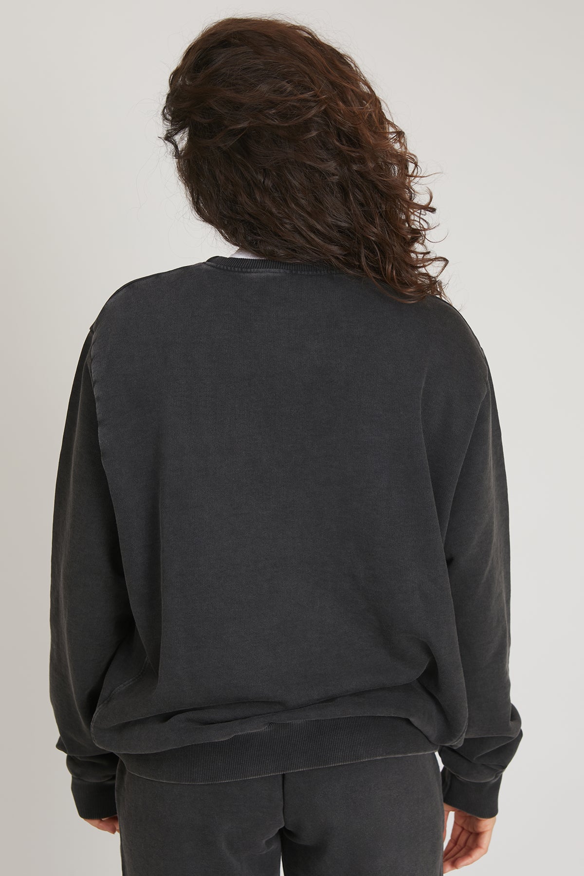 tuta sportiva in cotone oversize Felpa Over Donna Grigio Ardesia - FGM04 - Linea Ikonic - fgm04