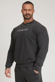 Sudadera extragrande de hombre gris pizarra