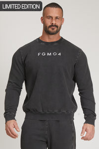 Sweat-shirt surdimensionné gris ardoise pour hommes