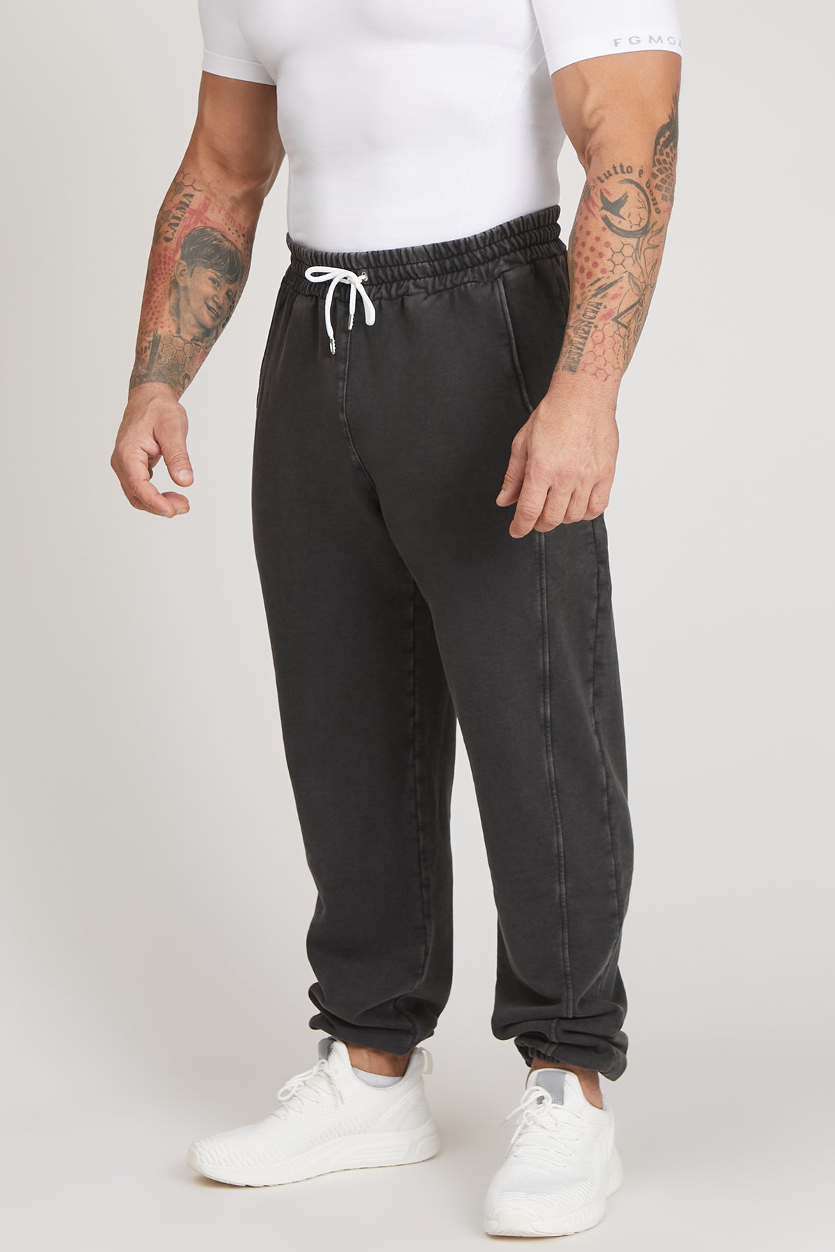 Pantalón jogger gris pizarra para hombre