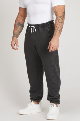 Pantaloni della tuta sportivi in cotone Pantalone Jogger Uomo Grigio Ardesia - FGM04 - Linea Ikonic Uomo - fgm04
