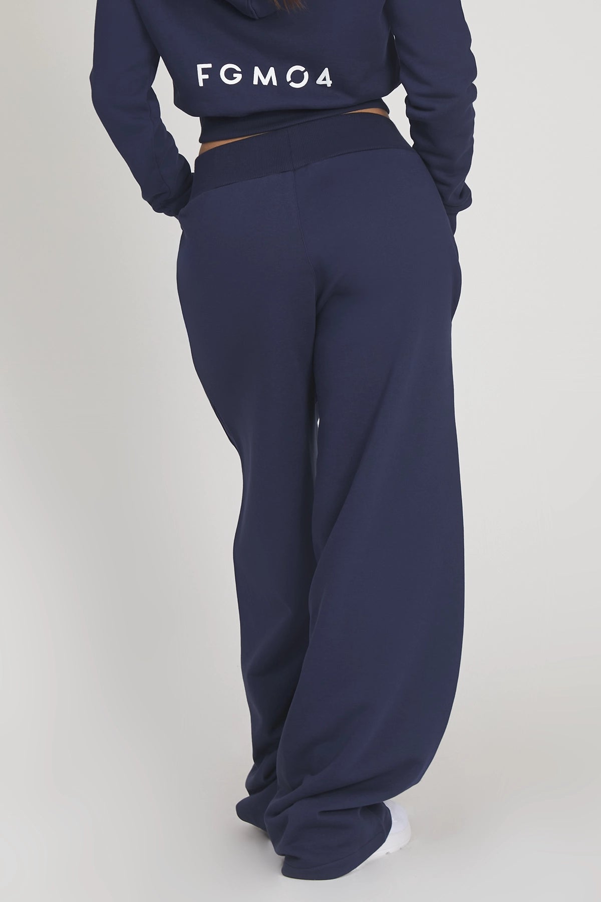 Pantaloni della tuta sportivi donna in cotone oversize Pantalone Baggy Ikonic FW 24/25 Blu Notte - FGM04 - Linea Ikonic - fgm04