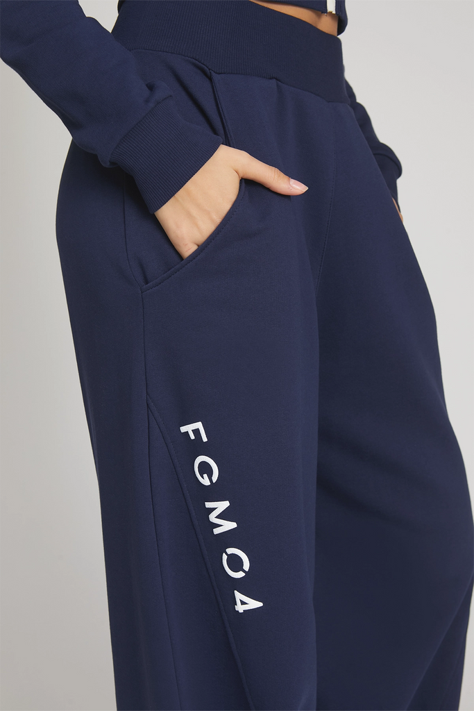 Pantalone Baggy Ikonic FW 24/25 Blu Notte - FGM04