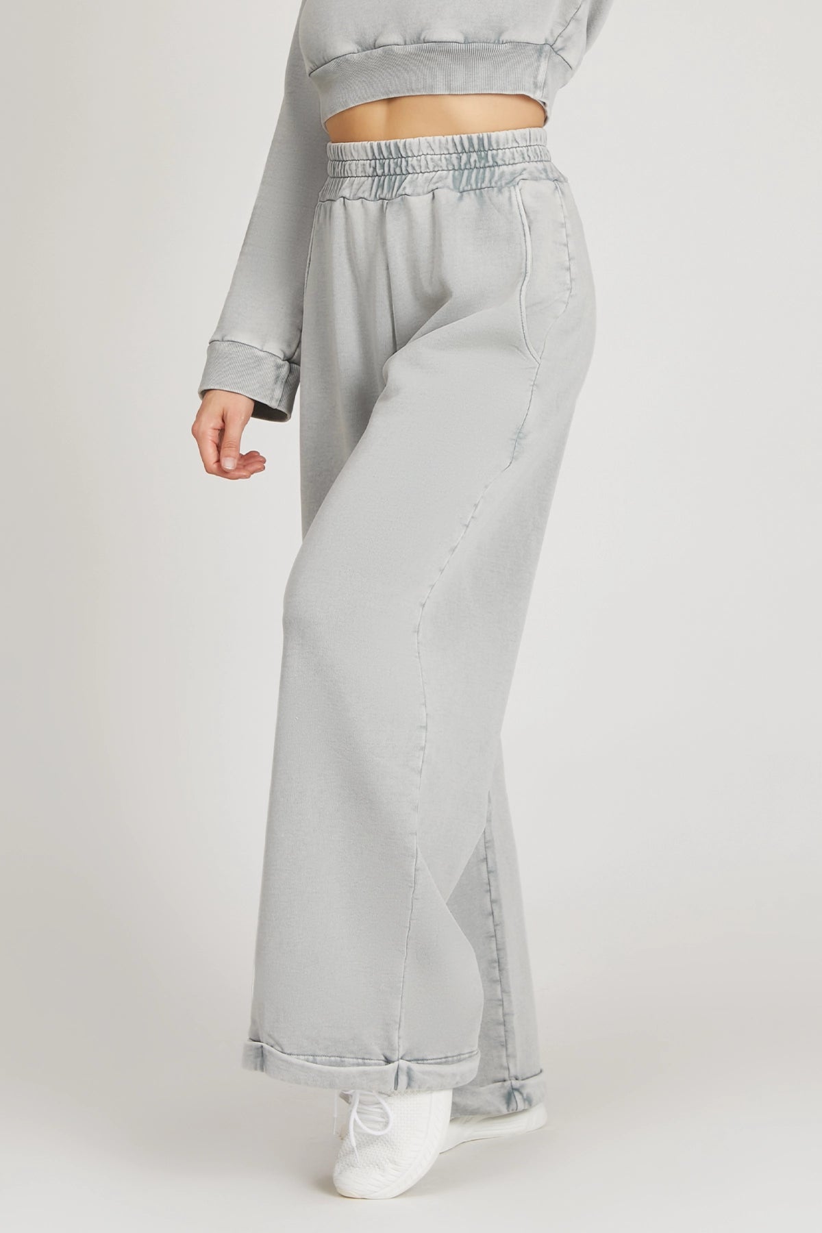 Pantaloni peste damă Moonstone Grey