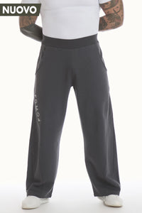 Pantalone Baggy Uomo Grigio Piombo