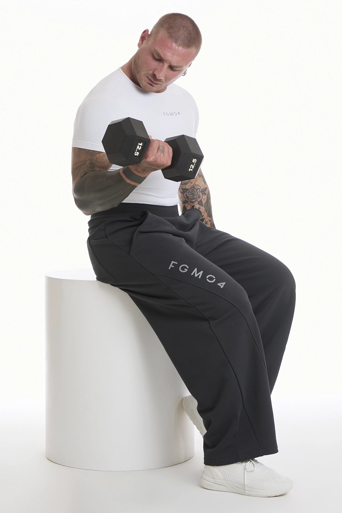 Pantalone Baggy Uomo Grigio Piombo - FGM04 - Linea Ikonic Uomo - fgm04