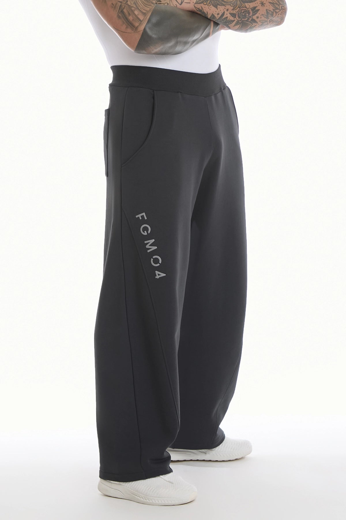 Pantalone Baggy Uomo Grigio Piombo - FGM04 - Linea Ikonic Uomo - fgm04