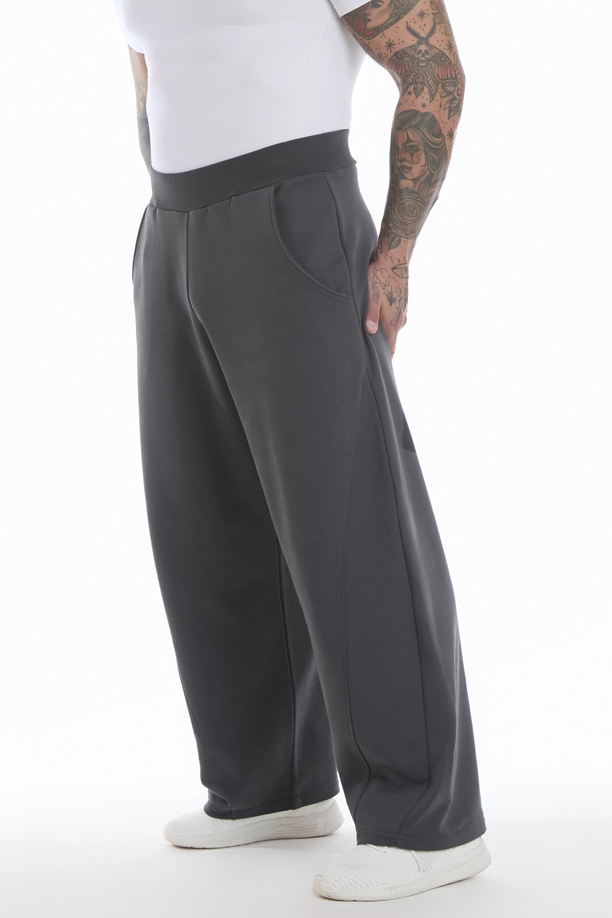 Pantalone Baggy Uomo Grigio Piombo - FGM04 - Linea Ikonic Uomo - fgm04