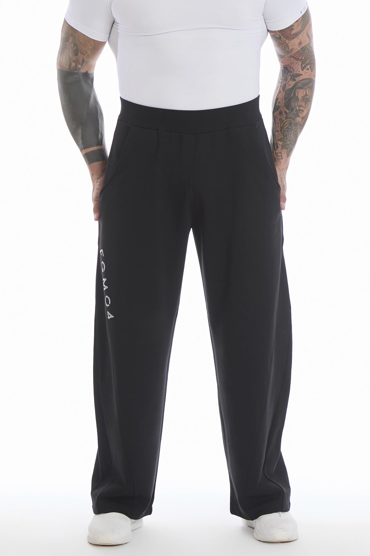 Pantalone Baggy Uomo Nero - FGM04 - Linea Ikonic Uomo - fgm04