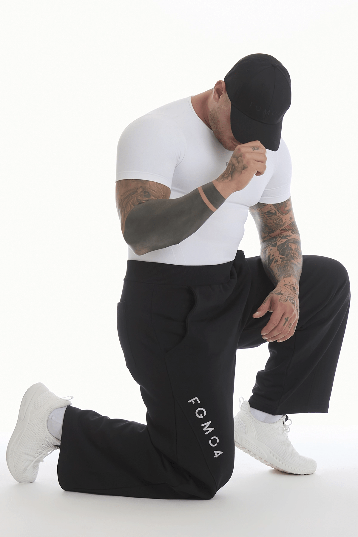 Pantalone Baggy Uomo Nero - FGM04 - Linea Ikonic Uomo - fgm04