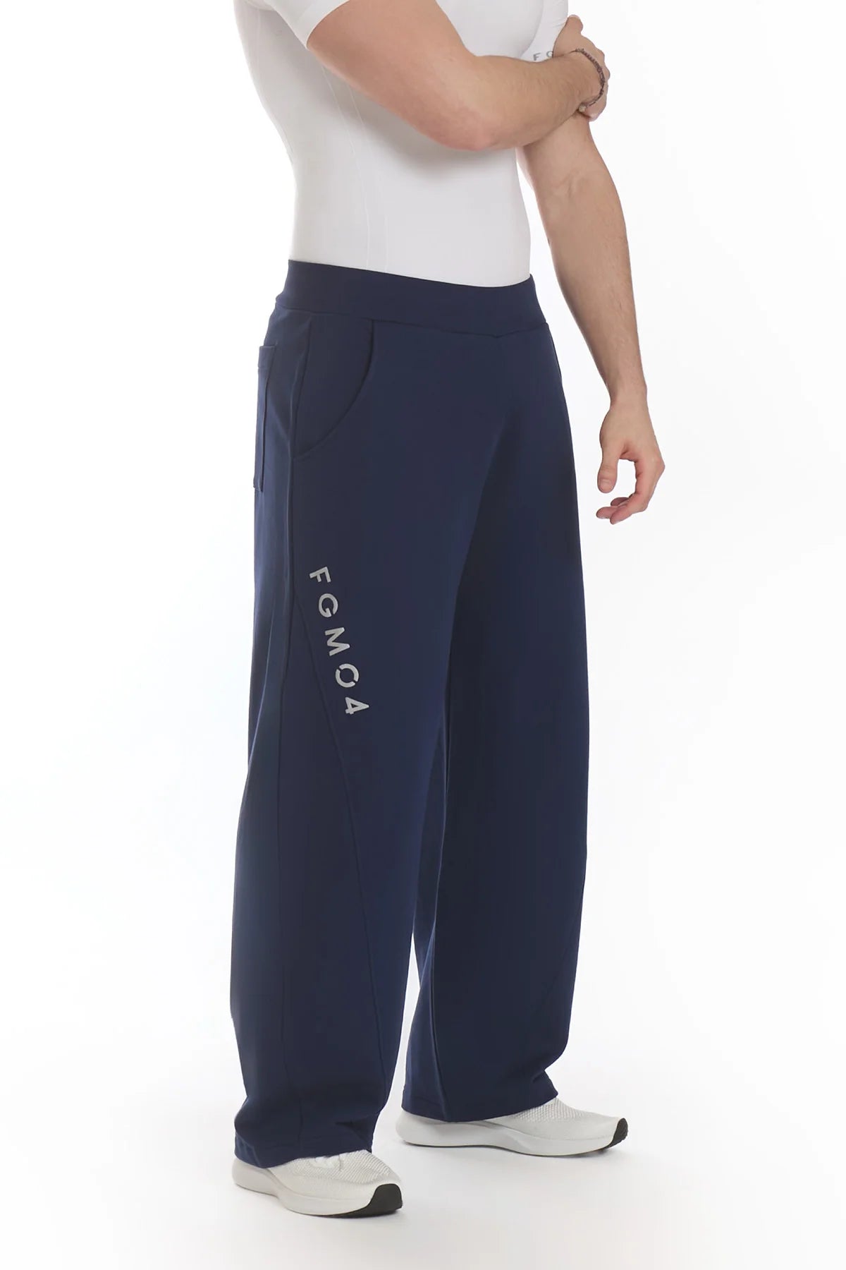Pantalone Baggy Uomo Blu Notte - FGM04 - Linea Ikonic Uomo - fgm04