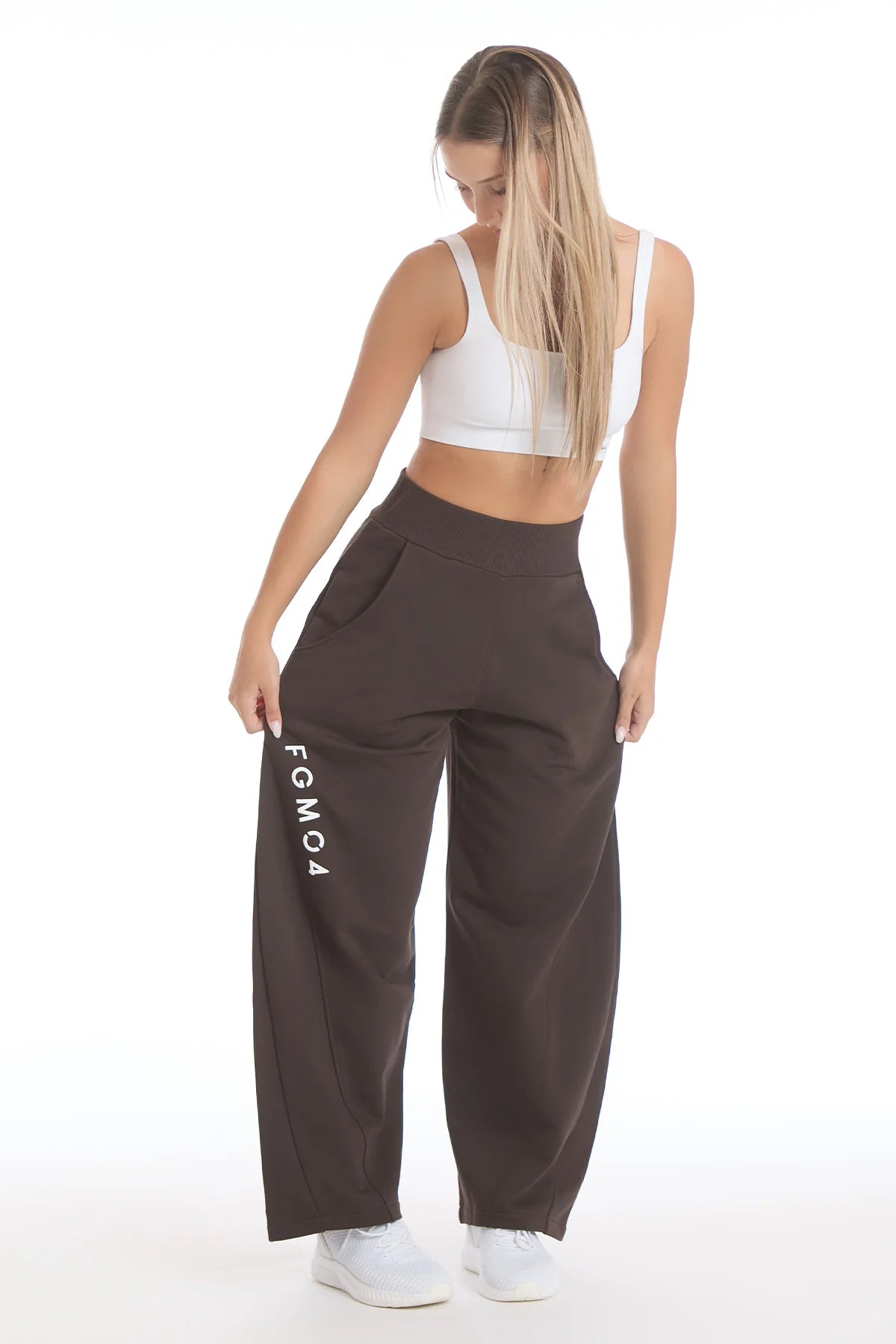 Pantalone Baggy Ikonic FW 25 Cioccolato - FGM04 - Linea Ikonic - fgm04