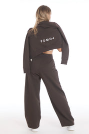 Felpa Ikonic Active Zip FW 25 Cioccolato