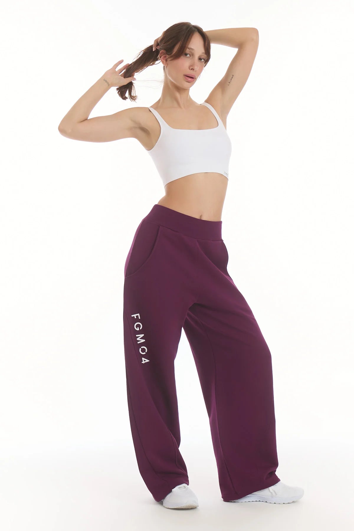 Pantalone Baggy Ikonic Dark Purple - FGM04 - Linea Ikonic - fgm04