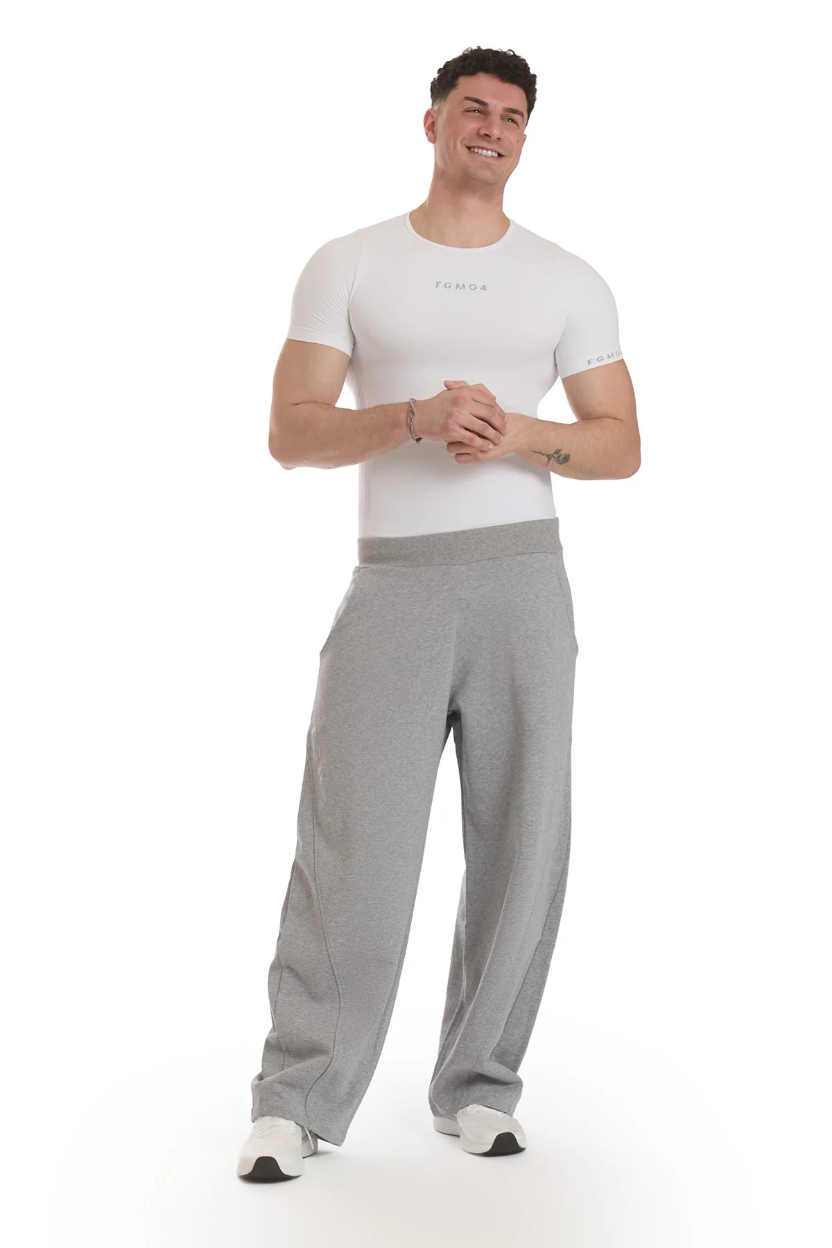 Pantalone Baggy Uomo Grigio Chiaro - FGM04 - Linea Ikonic Uomo - fgm04