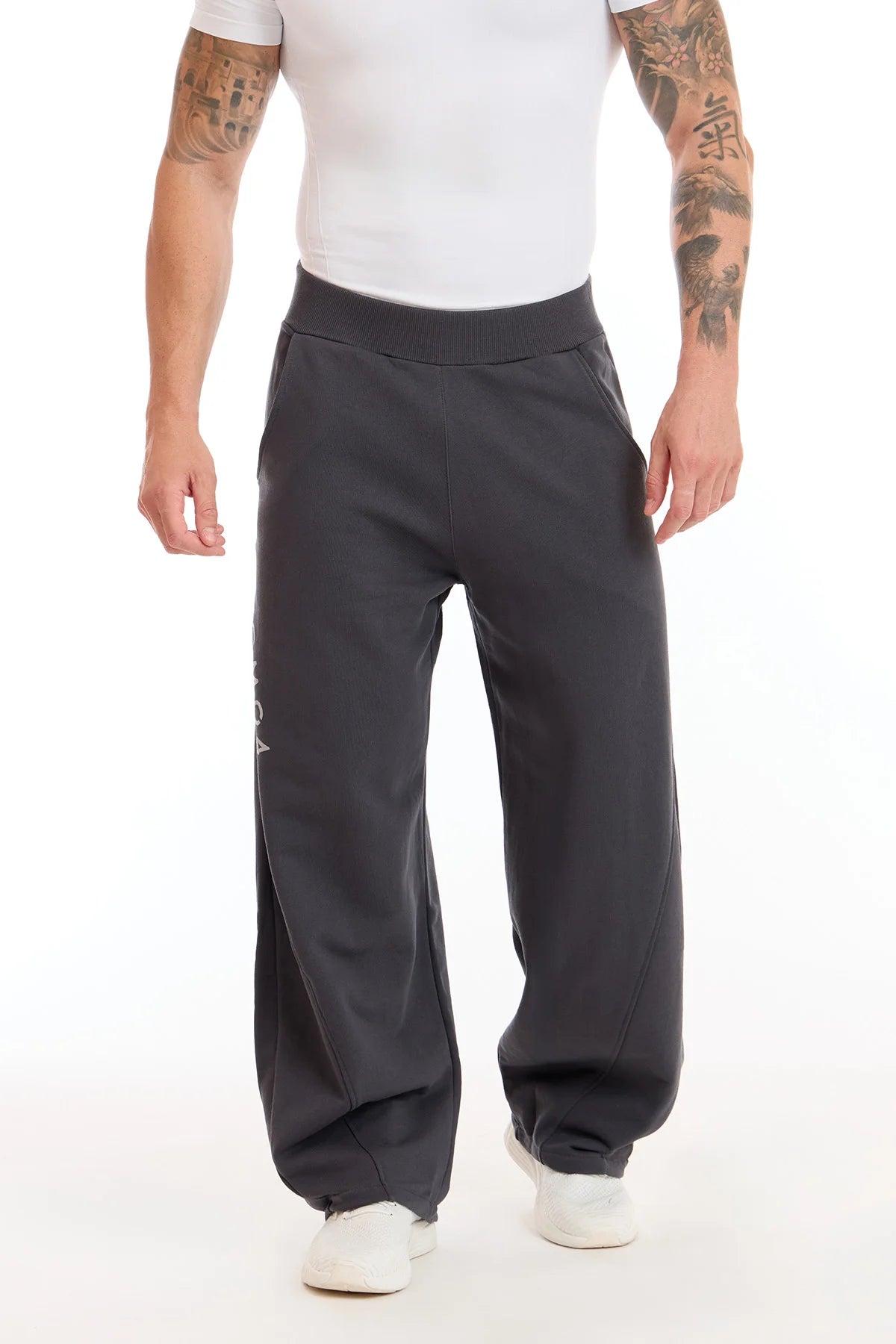Pantalone Baggy Uomo Grigio Piombo - FGM04 - Linea Ikonic Uomo - fgm04