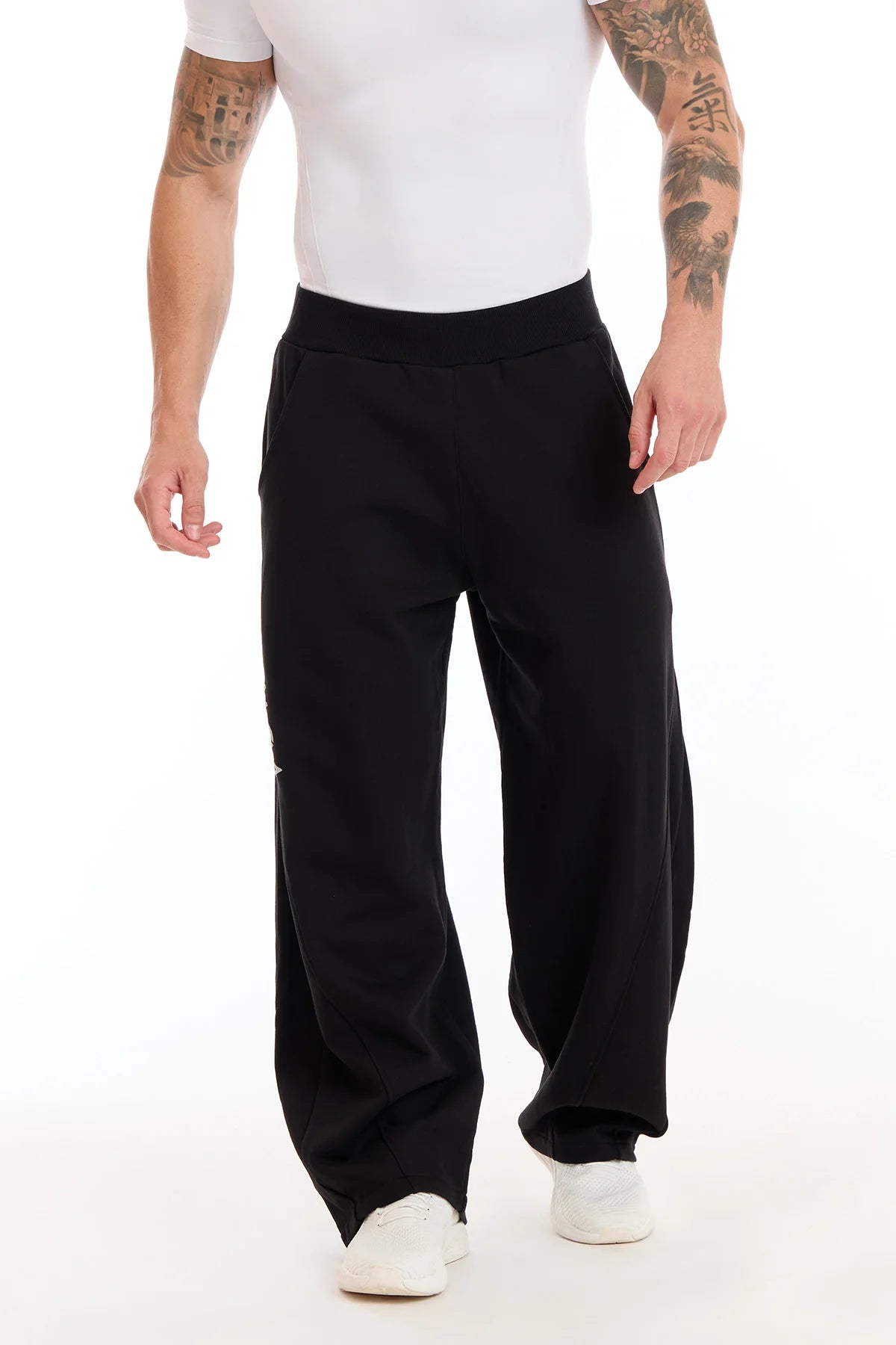 Pantalone Baggy Uomo Nero - FGM04 - Linea Ikonic Uomo - fgm04