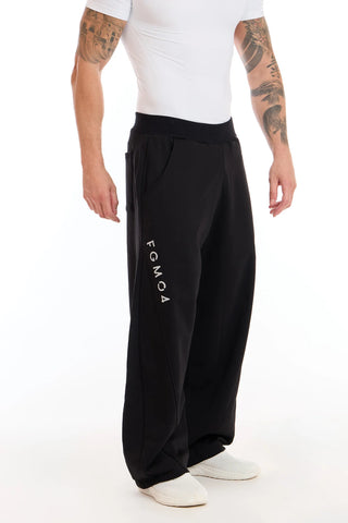 Pantalone Baggy Uomo Nero - FGM04 - Linea Ikonic Uomo - fgm04