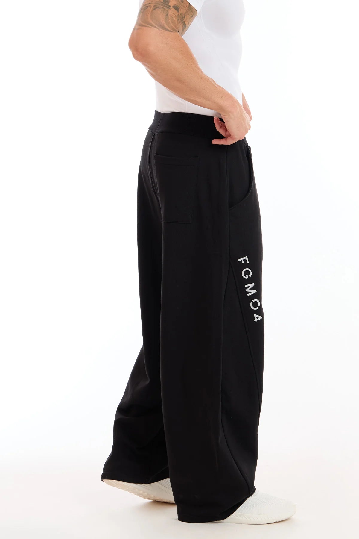 Pantalone Baggy Uomo Nero - FGM04 - Linea Ikonic Uomo - fgm04