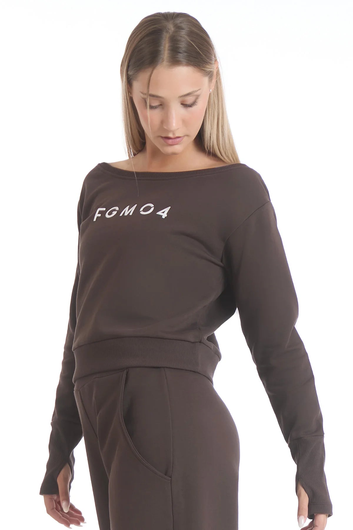 Felpa Ikonic Core FW 25 Cioccolato - FGM04 - Linea Ikonic - fgm04