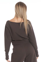 Felpa Ikonic Core FW 25 Cioccolato