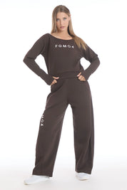Felpa Ikonic Core FW 25 Cioccolato