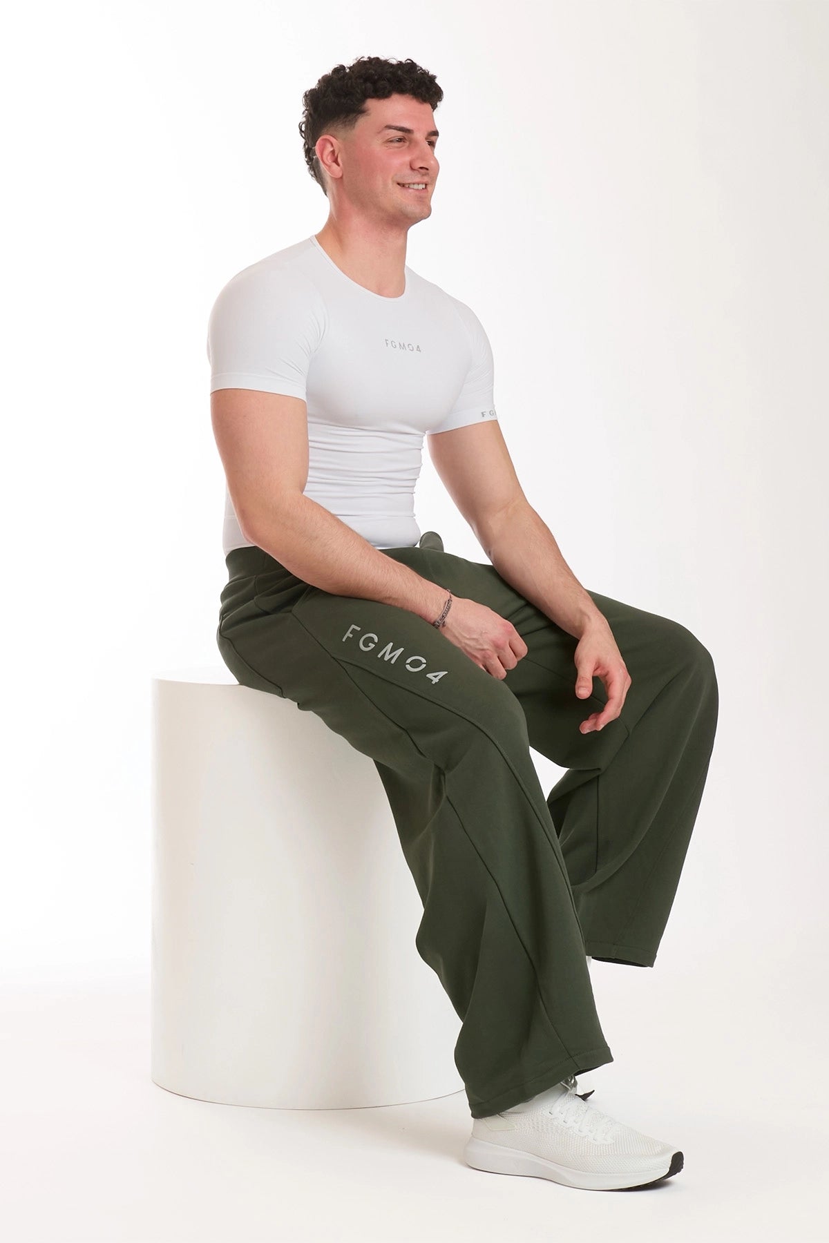 Pantalone Baggy Uomo Verde Militare - FGM04 - Linea Ikonic Uomo - fgm04