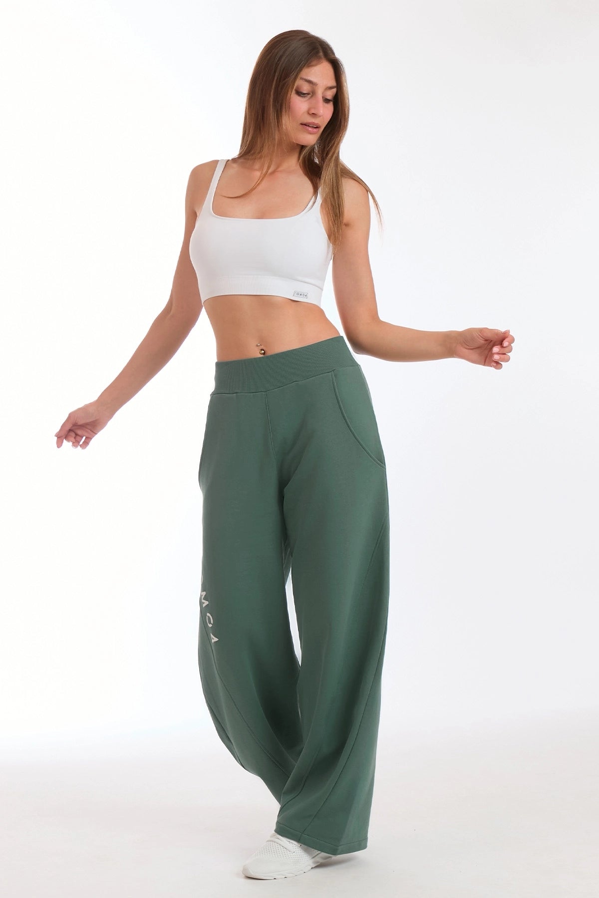 Pantalone Baggy Ikonic Verde Baltic - FGM04 - Linea Ikonic - fgm04