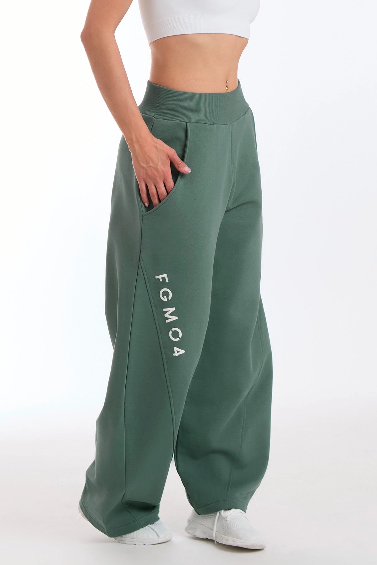 Pantalone Baggy Ikonic Verde Baltic - FGM04 - Linea Ikonic - fgm04