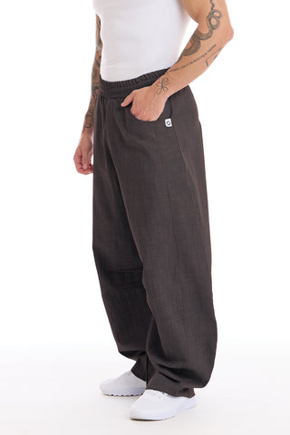 Pantalone Uomo Barrel Jeans Marrone Selvaggio - FGM04 - Linea Ikonic Uomo - fgm04