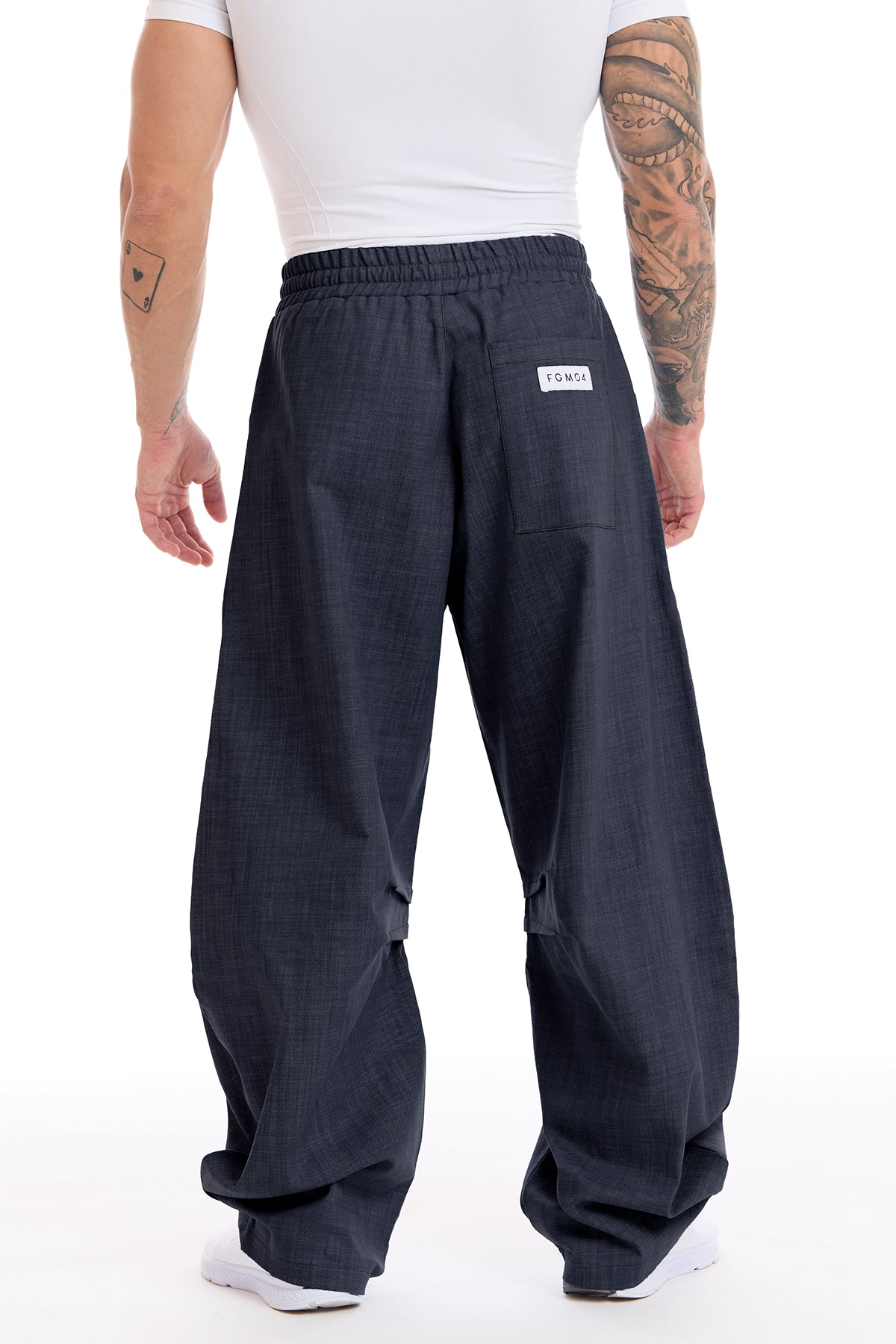 Pantalone Uomo Barrel Jeans Blu Profondo - FGM04 - Linea Ikonic Uomo - fgm04