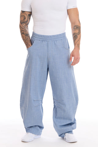 Pantalone Barrel Uomo Azzurro - FGM04 - Linea Ikonic Uomo - fgm04