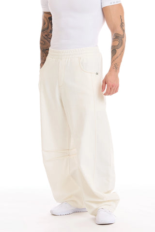 Pantalone Barrel Uomo Panna - FGM04 - Linea Ikonic Uomo - fgm04