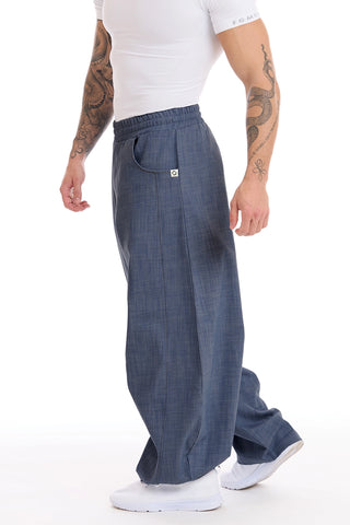 Pantalone Barrel Uomo Jeans Blu - FGM04 - Linea Ikonic Uomo - fgm04