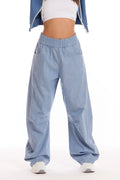 Pantalone Barrel Donna Azzurro - FGM04 - Linea Ikonic - fgm04