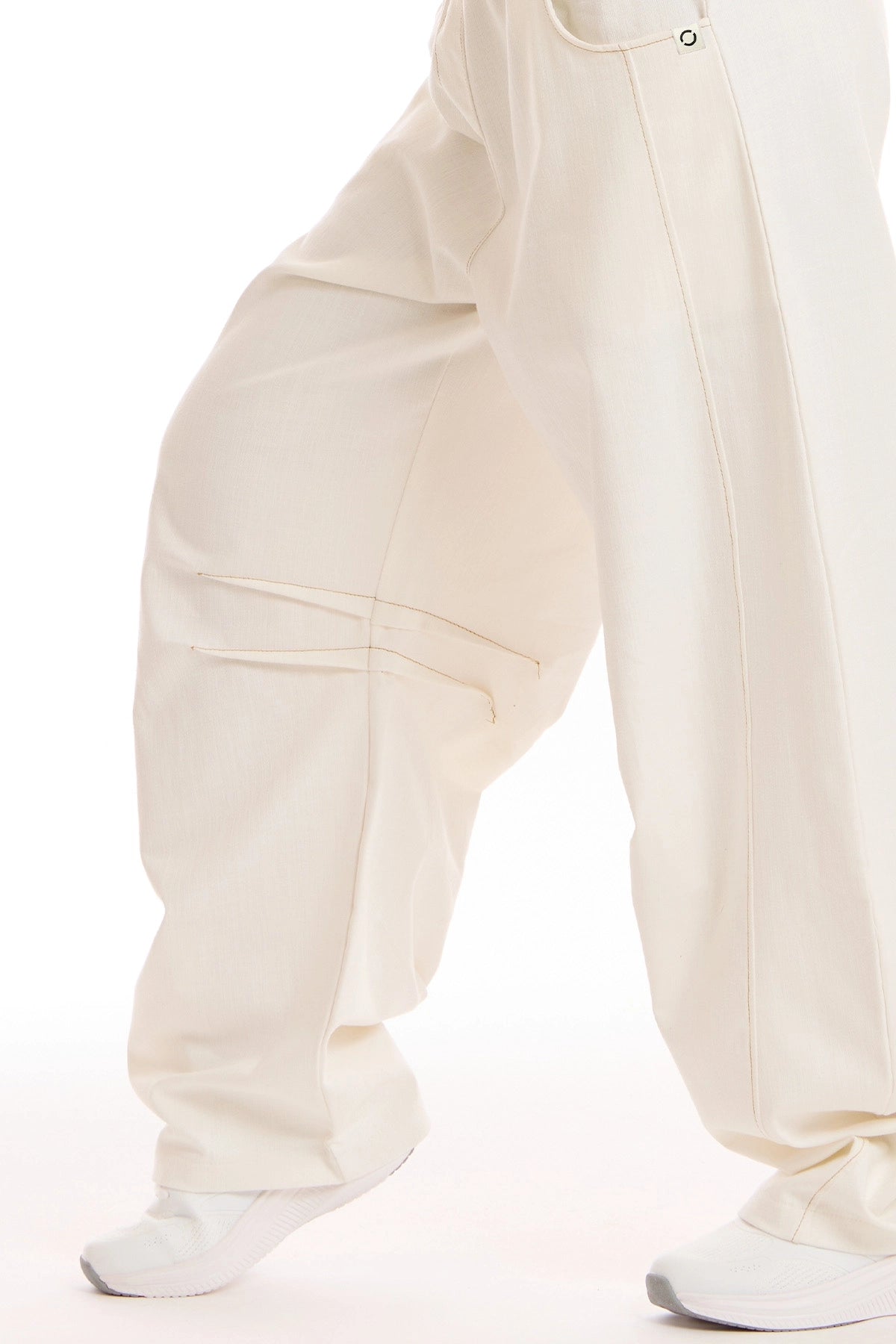 Pantalone Barrel Donna Panna - FGM04 - Linea Ikonic - fgm04