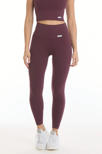 Leggings Basic Fascione Alto Viola Melanzana - FGM04 - OFFERTE SPECIALI - fgm04