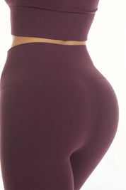 Leggings Basic Fascione Alto Viola Melanzana - FGM04 - OFFERTE SPECIALI - fgm04