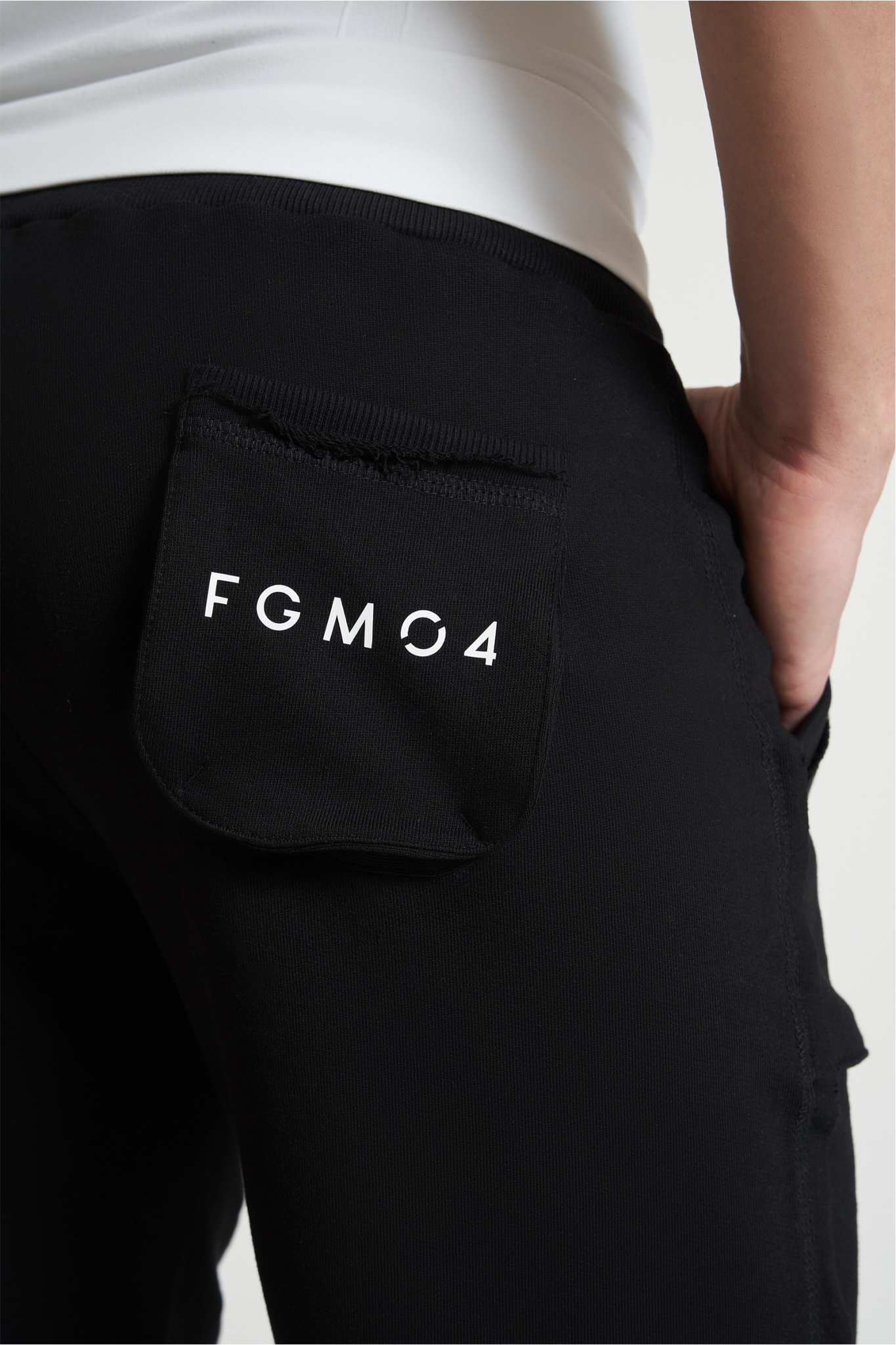 Pantalone sportivo in cotone shorts pantaloni corti Bermuda Fgm04 Nero - fgm04 - Linea Ikonic Uomo - fgm04