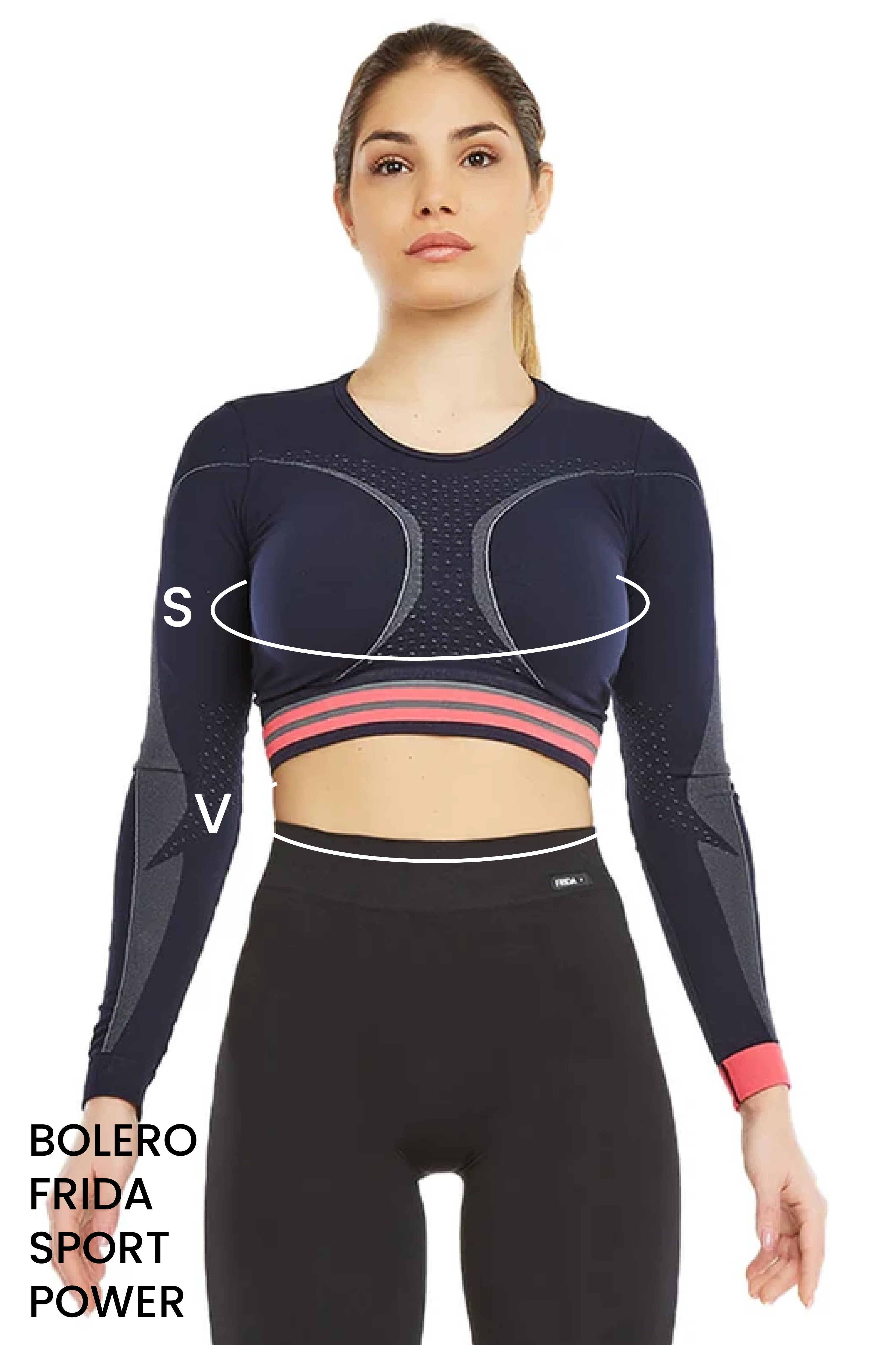 Guida alle taglie: bolero frida sport power