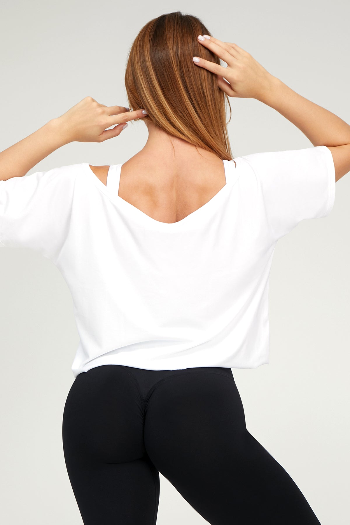 Maglia Dance Crop colore Bianco super-traspirante