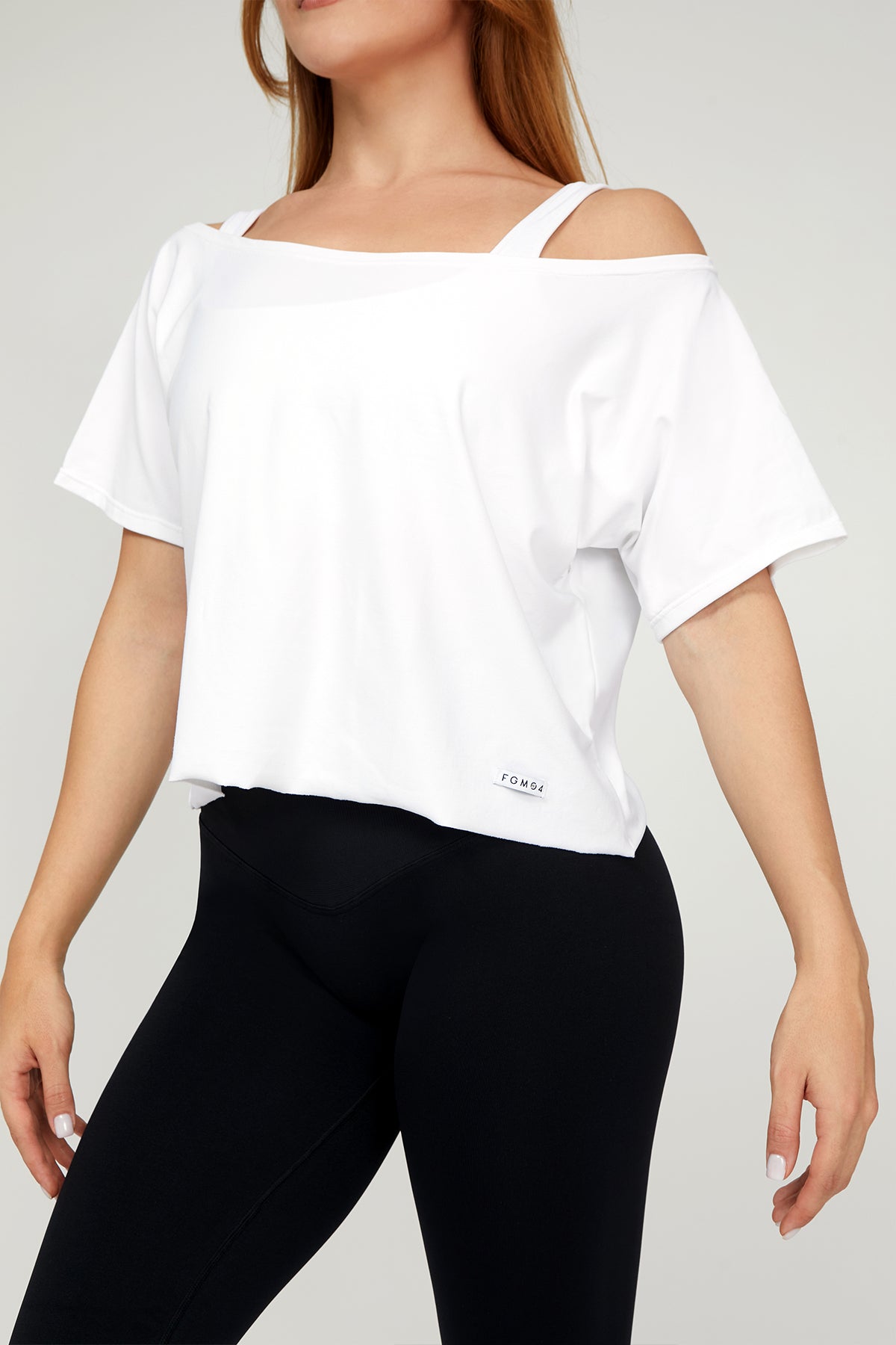 Maglia Dance Crop colore Bianco super-traspirante