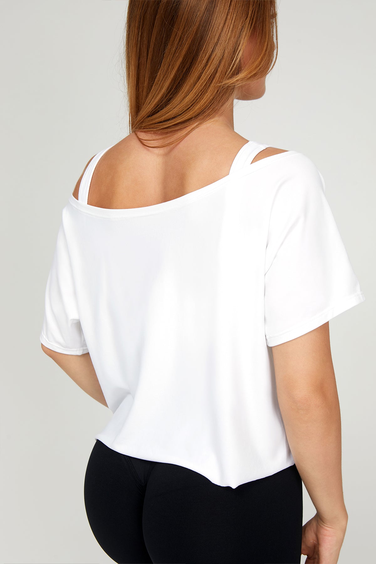 Maglia Dance Crop colore Bianco super-traspirante