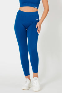 Blaue Pisten-Bubble-Leggings