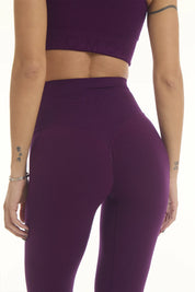Leggings Push Up Bubble Cryofir Dark Purple - FGM04 - LEGGINGS ANTICELLULITE - fgm04
