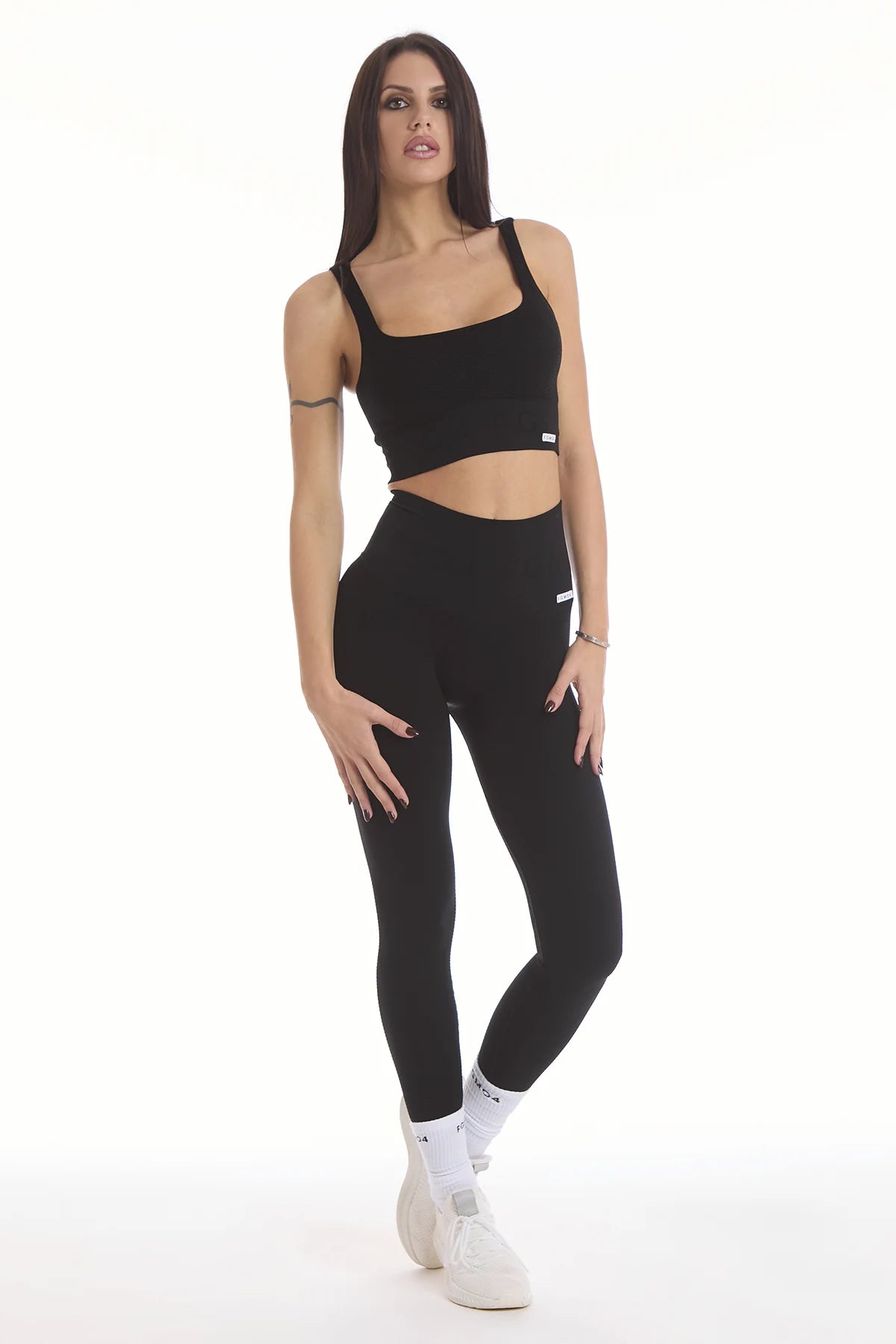 Leggings Push Up Bubble Cryofir Nero - FGM04 - LEGGINGS ANTICELLULITE - fgm04